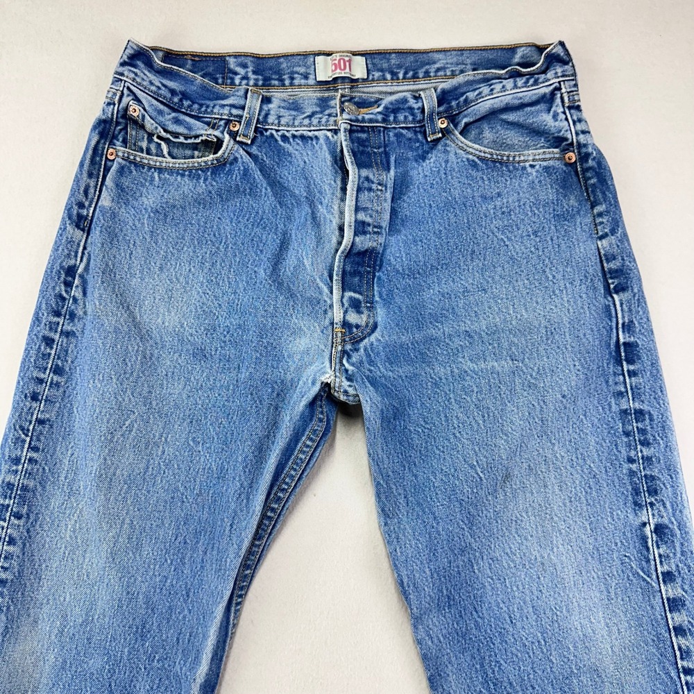 Levi's 501 Straight Jeans - Light Blue Denim